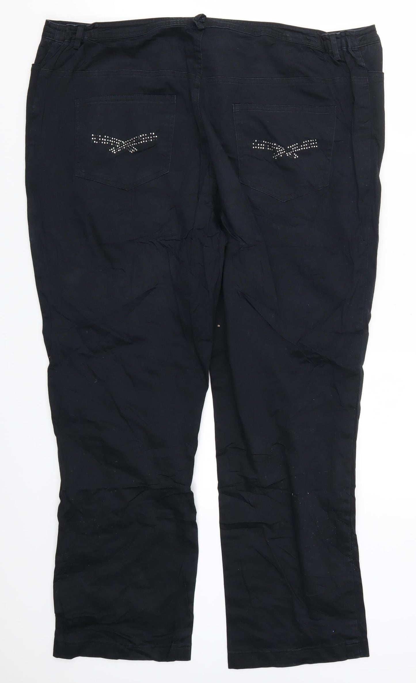 Querdani Womens Black   Trousers  Size 40 in L27 in