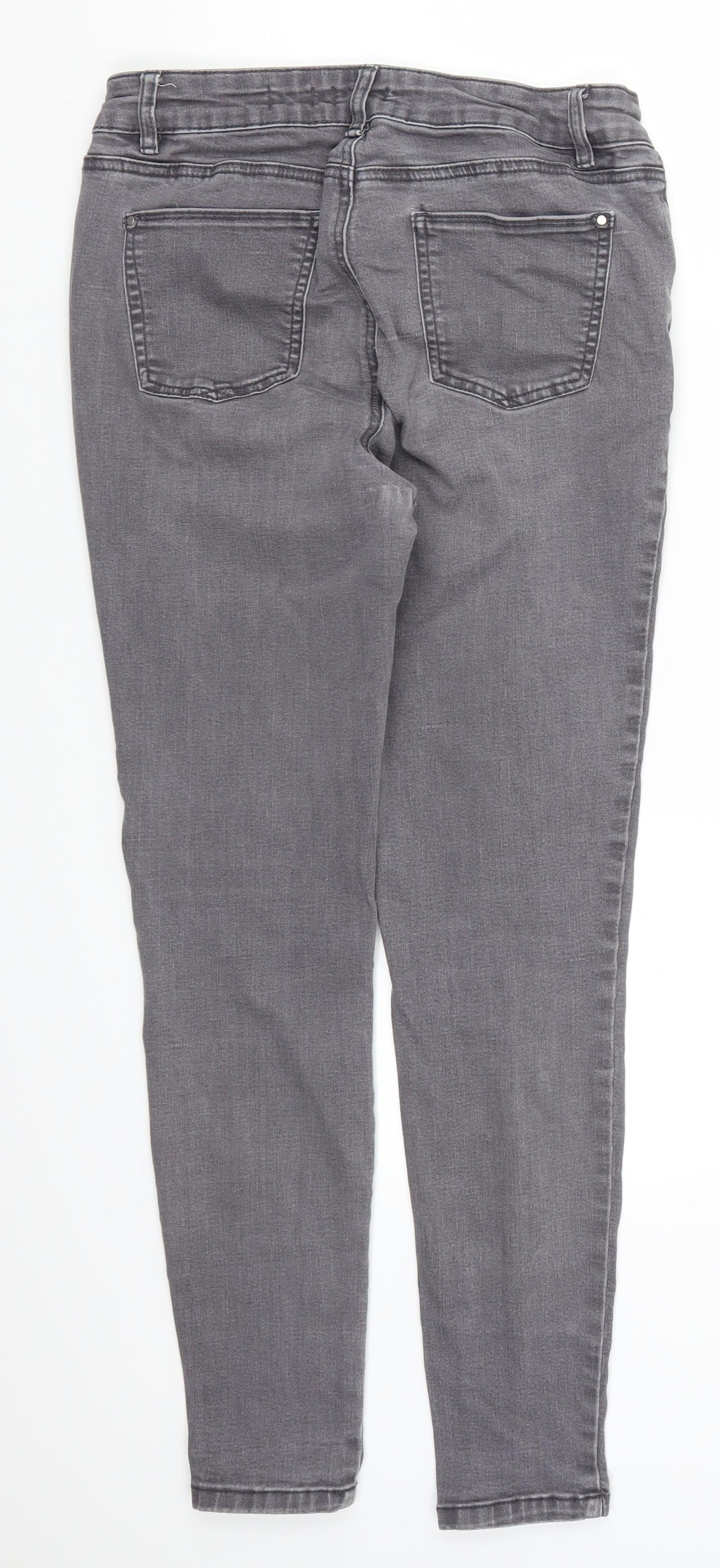 TU Womens Grey  Denim Skinny Jeans Size 10 L26 in