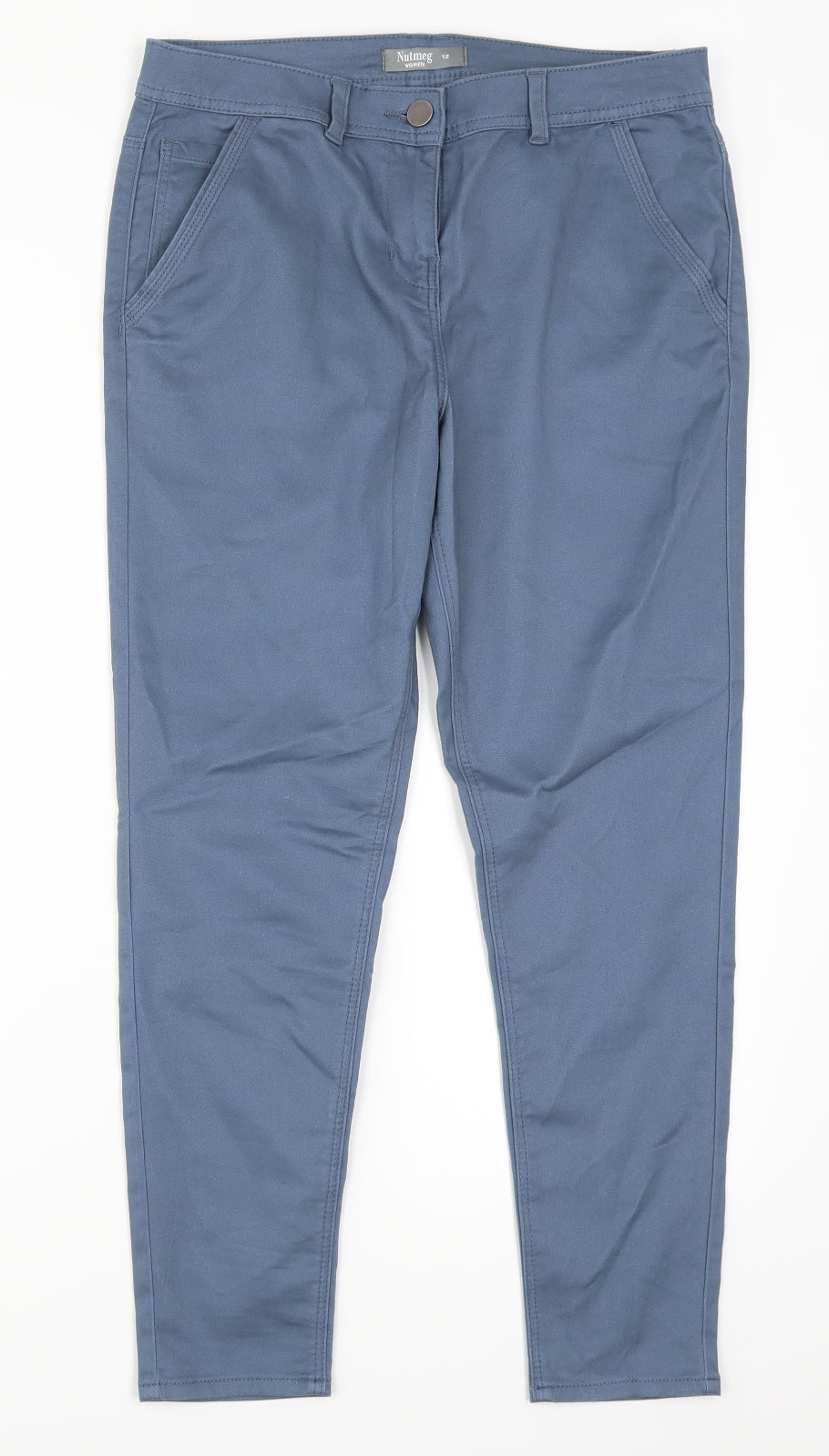 Nutmeg Womens Blue  Denim Skinny Jeans Size 12 L26 in