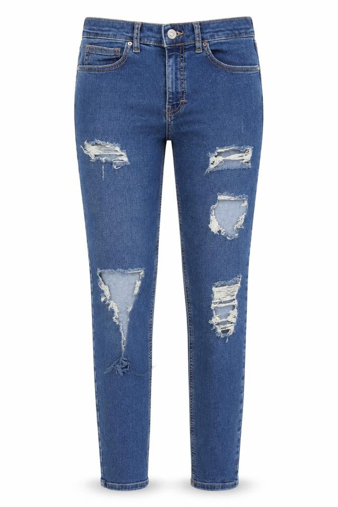 Womens UK Size 28 in Topshop Regular Fit Skinny Blue Jeans
