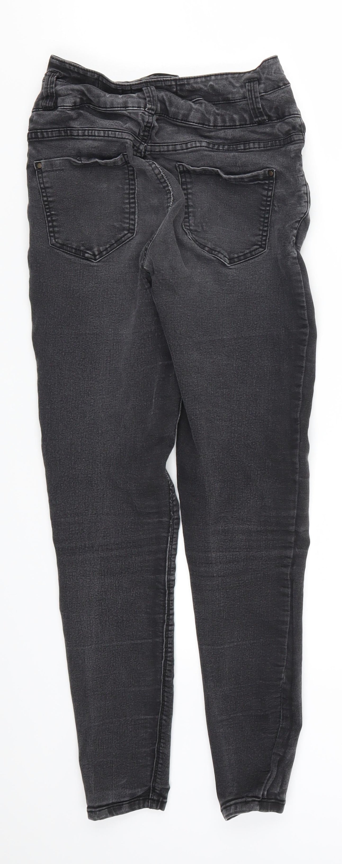 New Look Womens Grey  Denim Skinny Jeans Size 8 L26 in