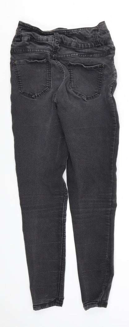 New Look Womens Grey  Denim Skinny Jeans Size 8 L26 in