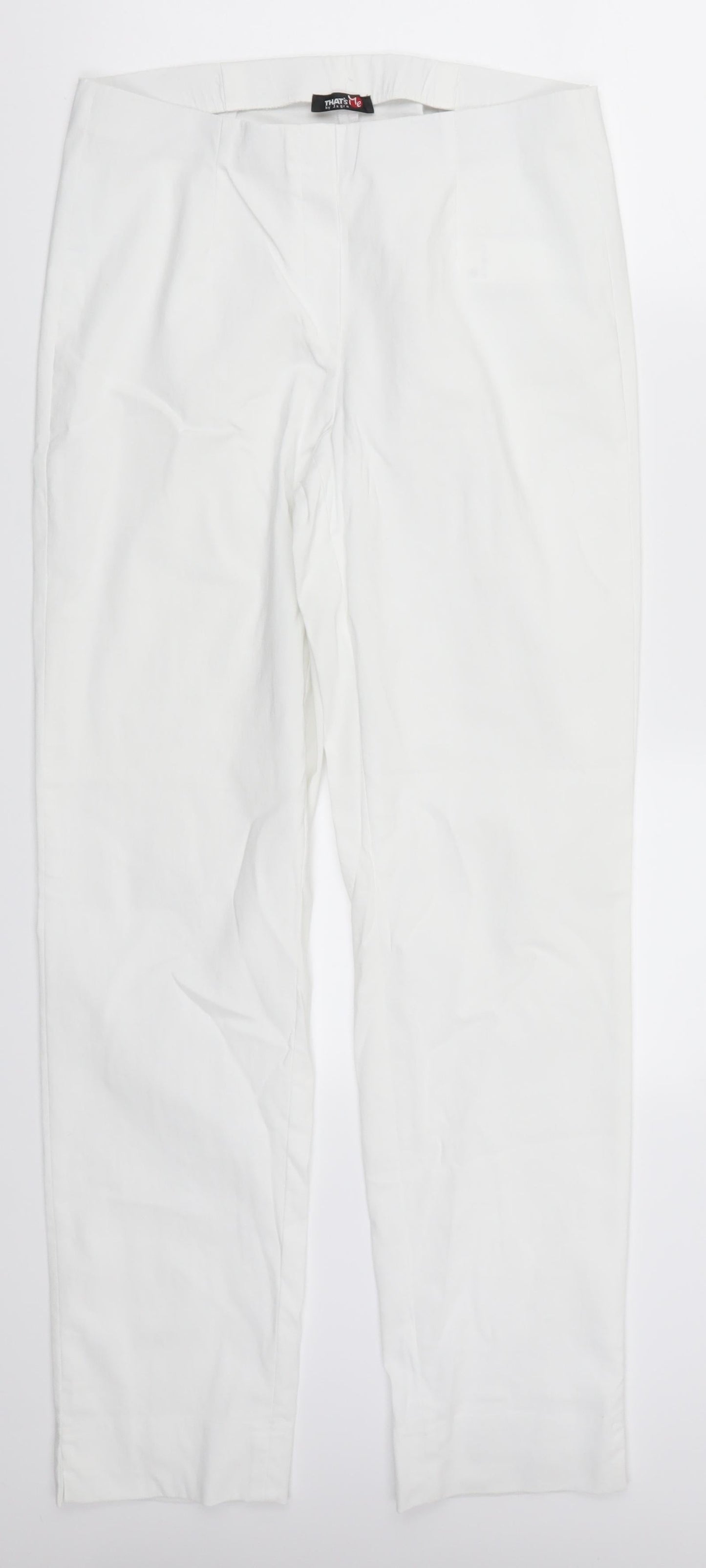 Jagro Womens White   Trousers  Size 12 L30 in