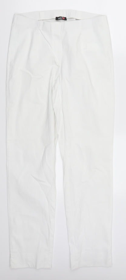 Jagro Womens White   Trousers  Size 12 L30 in