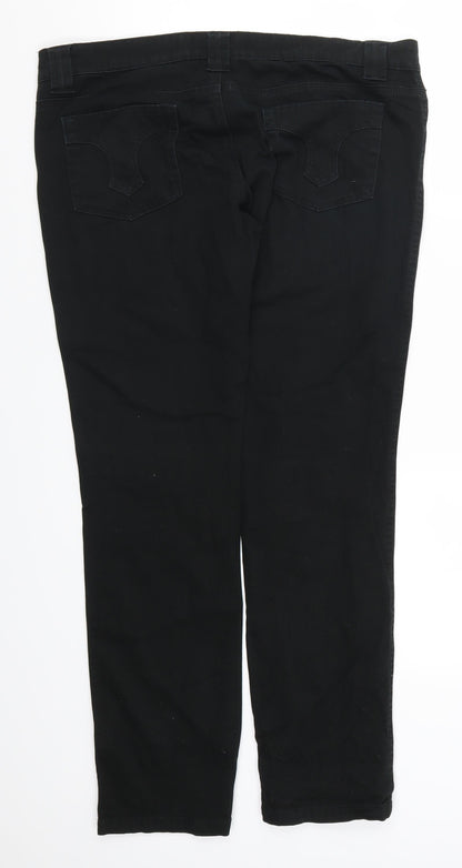 Miss Selfridge Womens Black  Denim Skinny Jeans Size 36 in L30 in