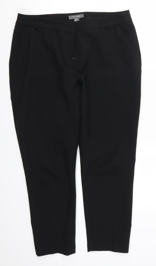 Primark Womens Black   Trousers  Size 16 L26 in
