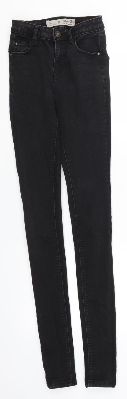 Denim Co Womens Black  Denim Skinny Jeans Size 6 L31 in