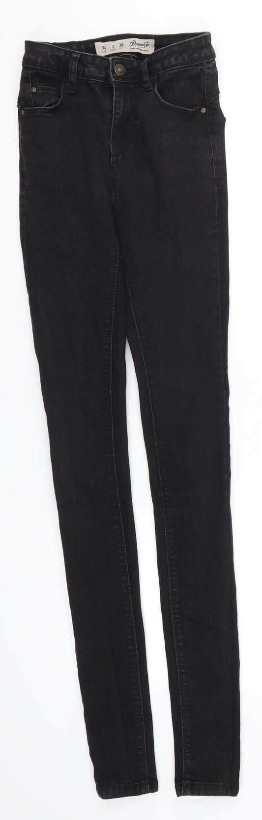 Denim Co Womens Black  Denim Skinny Jeans Size 6 L31 in