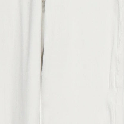 Topshop Womens White  Denim Skinny Jeans Size 25 in L25 in