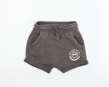 NEXT Boys Brown   Cropped Trousers Size 12-18 Months