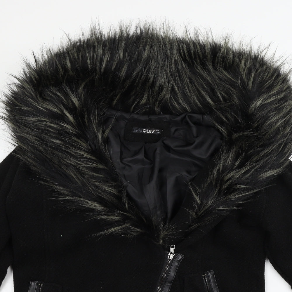 Quiz Womens Black   Jacket  Size 8