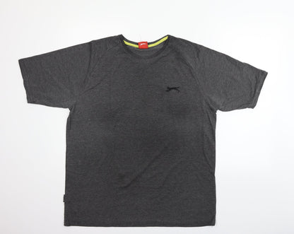 Womens UK Size XL Slazenger Grey Basic T-Shirt