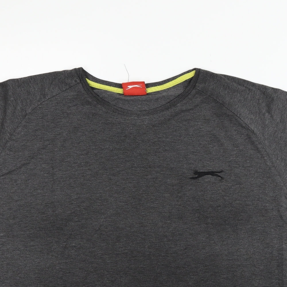 Womens UK Size XL Slazenger Grey Basic T-Shirt