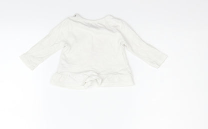 Blue Zoo Boys White   Basic T-Shirt Size 3-6 Months  - STAR