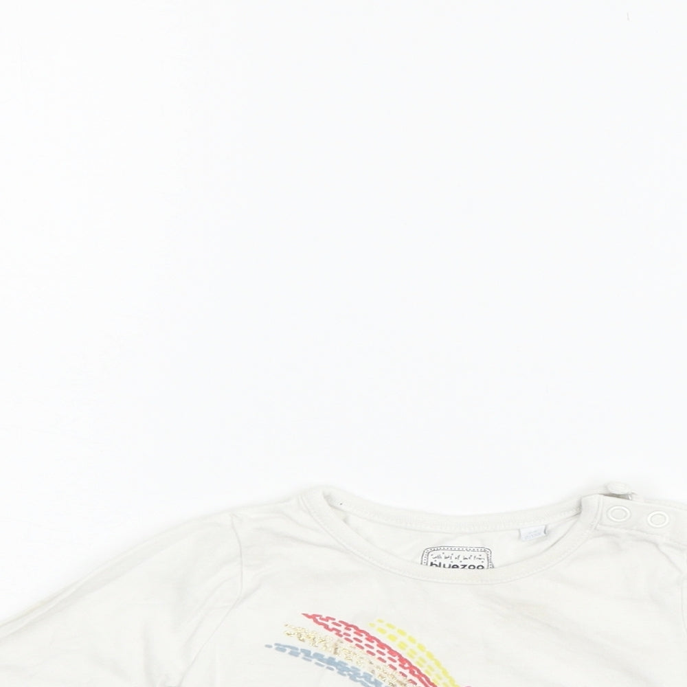 Blue Zoo Boys White   Basic T-Shirt Size 3-6 Months  - STAR