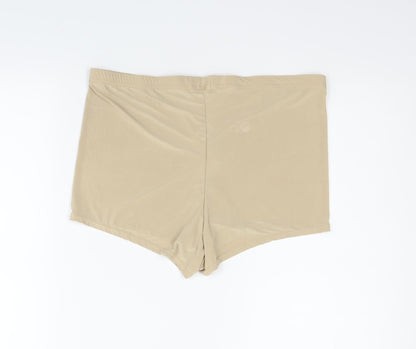I SAW IT FIRST Womens Gold   Sweat Shorts Size 14