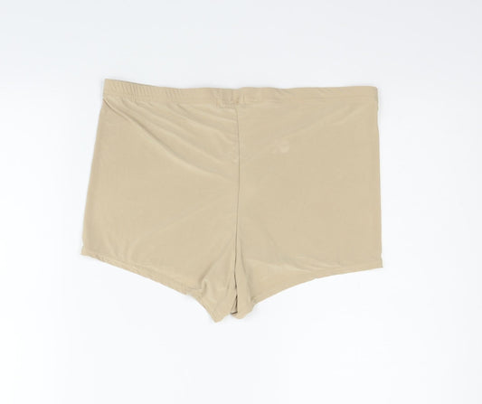 I SAW IT FIRST Womens Gold   Sweat Shorts Size 14