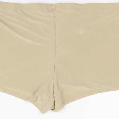 I SAW IT FIRST Womens Gold   Sweat Shorts Size 14