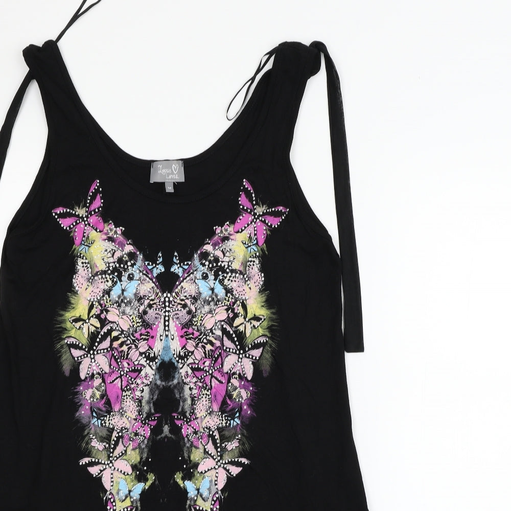 lottie loves Womens Black   Fit & Flare  Size M