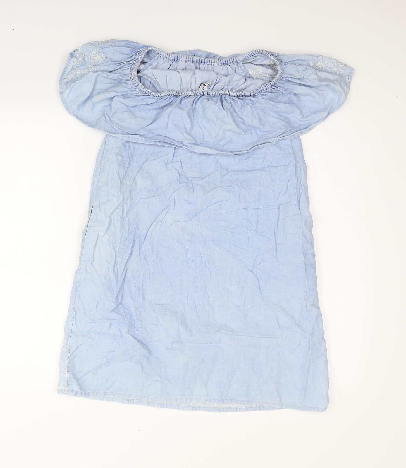 deniem & co Womens Blue   Fit & Flare  Size 12
