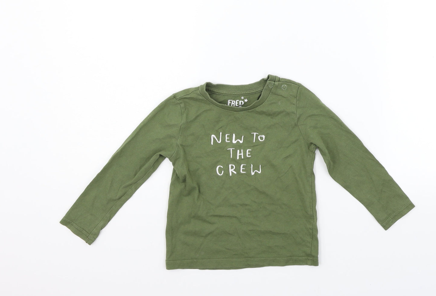 F&F Girls Green   Basic T-Shirt Size 18-24 Months