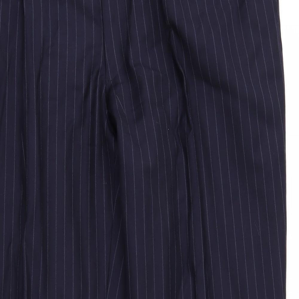 Punjab House Mens Blue Striped  Trousers  Size 36 in L31 in