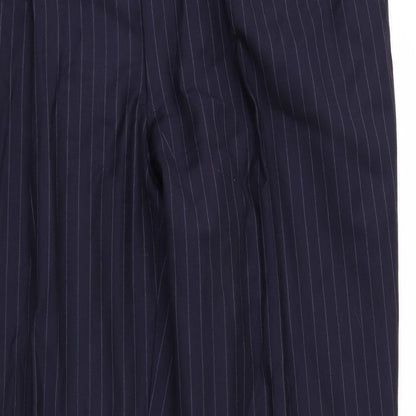 Punjab House Mens Blue Striped  Trousers  Size 36 in L31 in