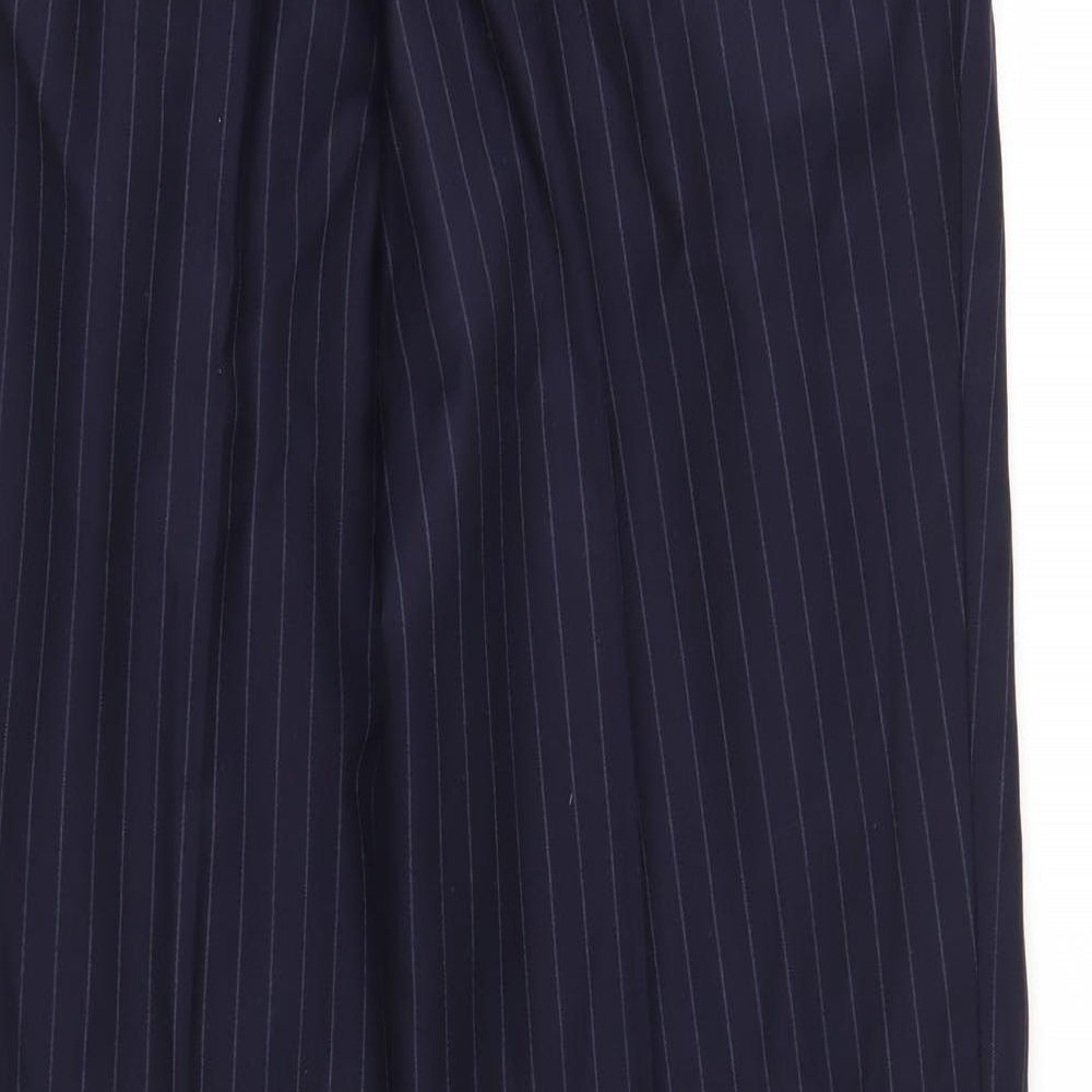 Punjab House Mens Blue Striped  Trousers  Size 36 in L31 in