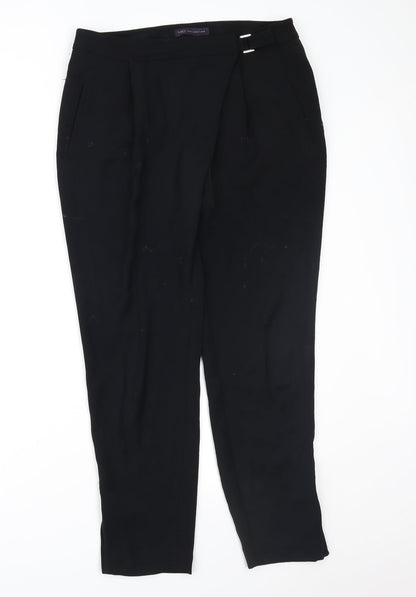 Womens UK Size 12 Marks and Spencer Regular Fit  Black Trousers