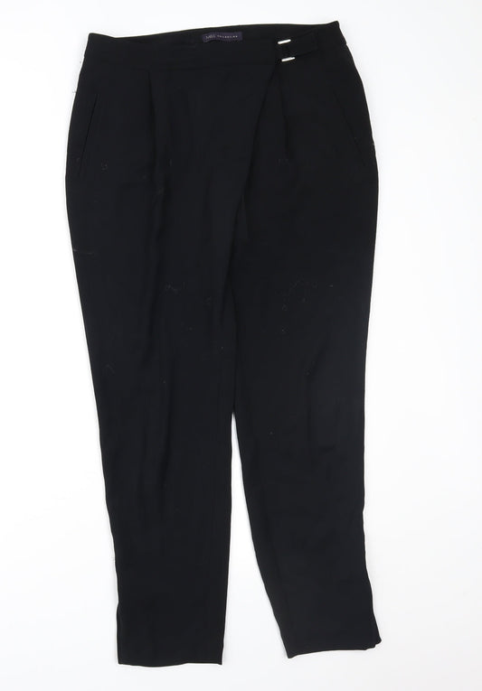 Womens UK Size 12 Marks and Spencer Regular Fit  Black Trousers