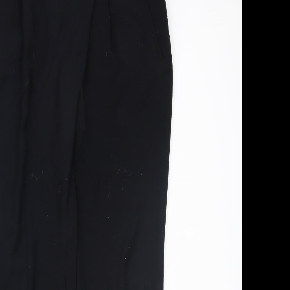 Womens UK Size 12 Marks and Spencer Regular Fit  Black Trousers