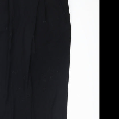 Womens UK Size 12 Marks and Spencer Regular Fit  Black Trousers