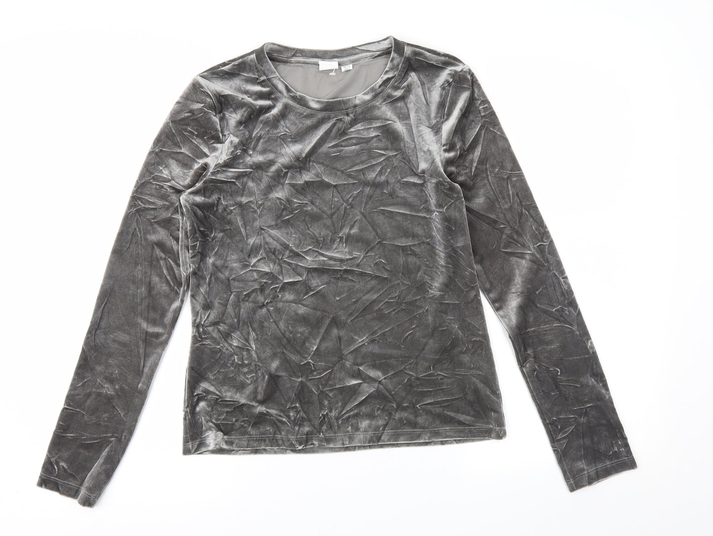 Womens UK Size XS Gap Silver Basic Blouse