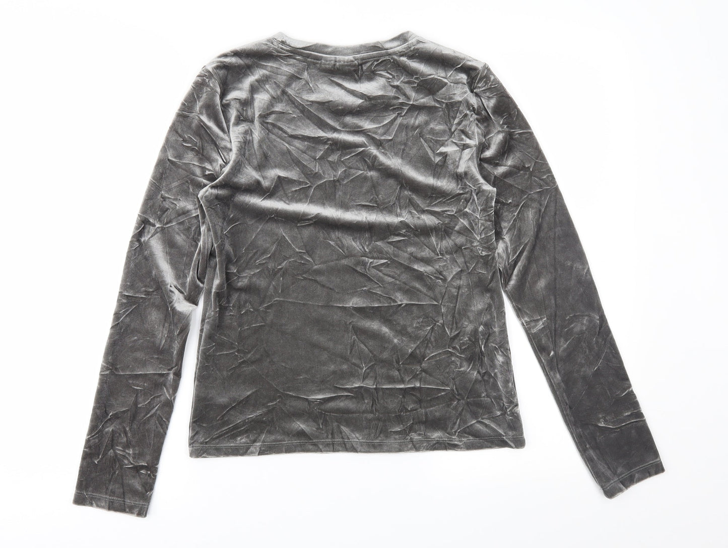 Womens UK Size XS Gap Silver Basic Blouse