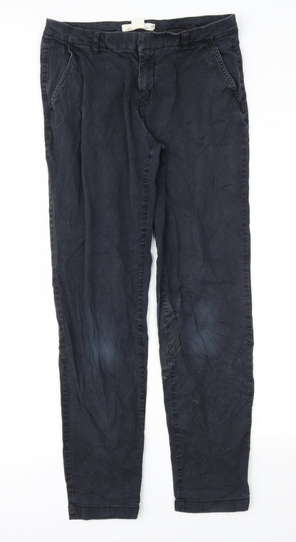 Womens UK Size 10 H&M Regular Fit Straight Blue Jeans
