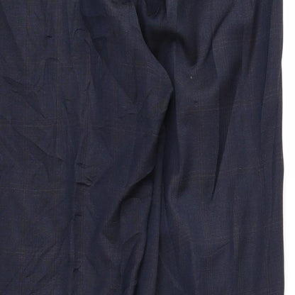 Preworn Mens Blue Check  Trousers  Size 36 in L31 in