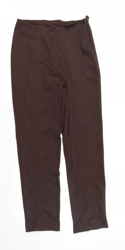 Womens UK Size 30 in Preworn Regular Fit  Brown Trousers