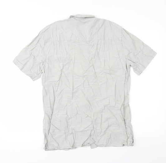 Topman Mens Grey    Button-Up Size M