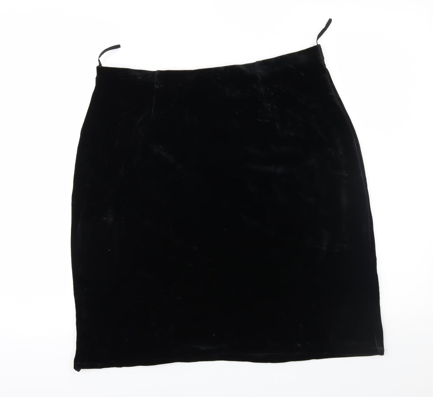 Betty Barclay Womens Black  Velour Straight & Pencil Skirt Size 36 in
