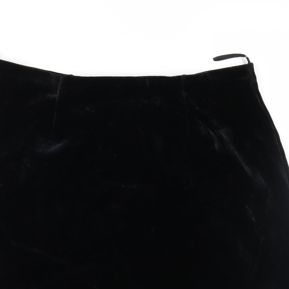 Betty Barclay Womens Black  Velour Straight & Pencil Skirt Size 36 in