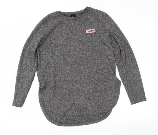 Sinsay Womens Grey   Pullover Jumper Size S