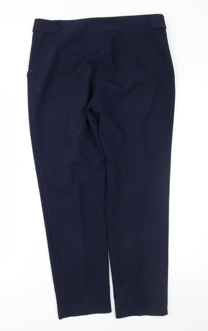 Womens UK Size 10 Dorothy Perkins Regular Fit  Blue Trousers