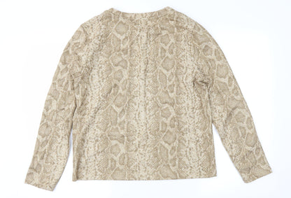 Womens UK Size 16 Marks and Spencer Brown Basic Blouse