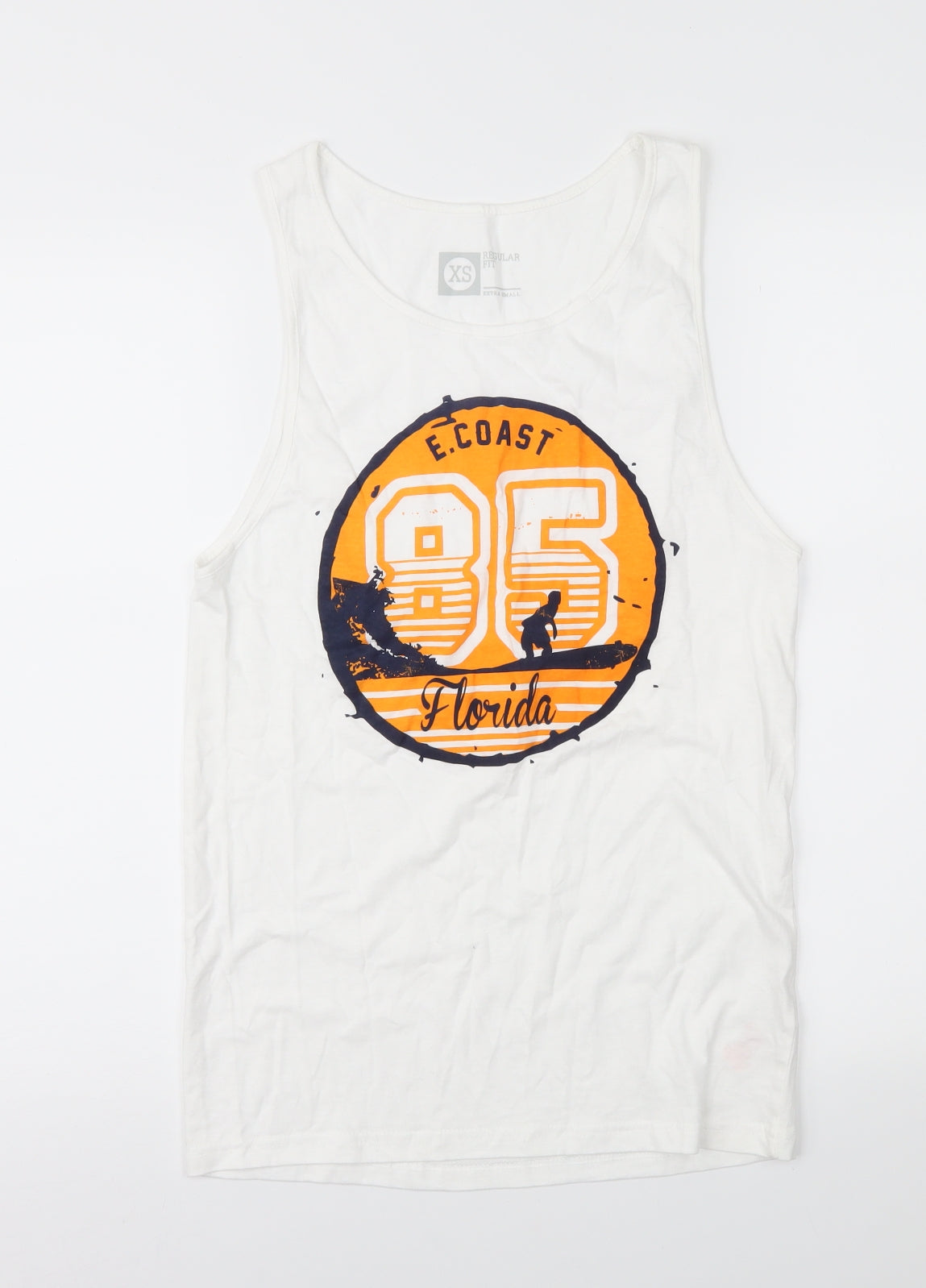 Mens UK Size XS Cedar Wood State White  T-Shirt