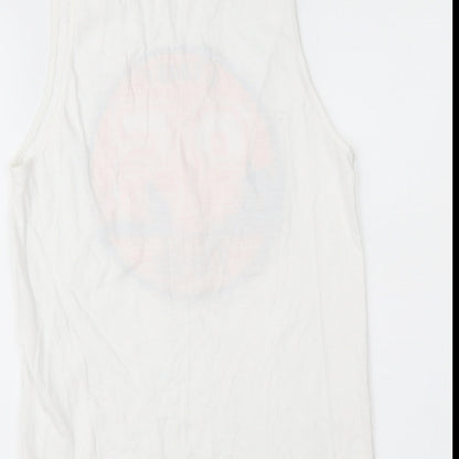 Mens UK Size XS Cedar Wood State White  T-Shirt
