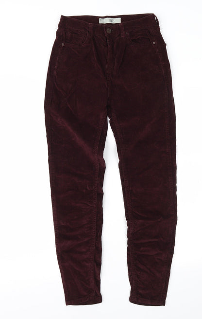 Womens UK Size 25 in Topshop Regular Fit  Purple Trousers