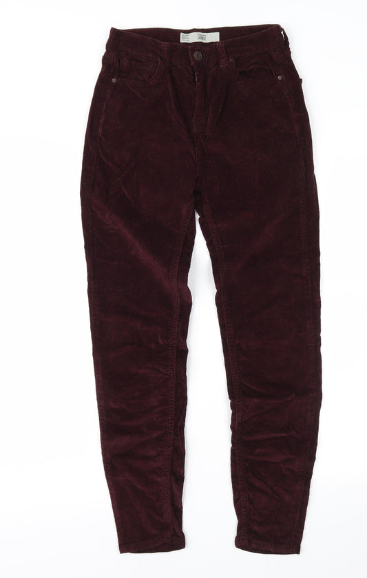 Womens UK Size 25 in Topshop Regular Fit  Purple Trousers