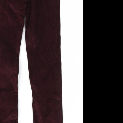 Womens UK Size 25 in Topshop Regular Fit  Purple Trousers