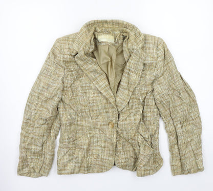 Womens UK Size 12 AMARANTO Beige Jacket