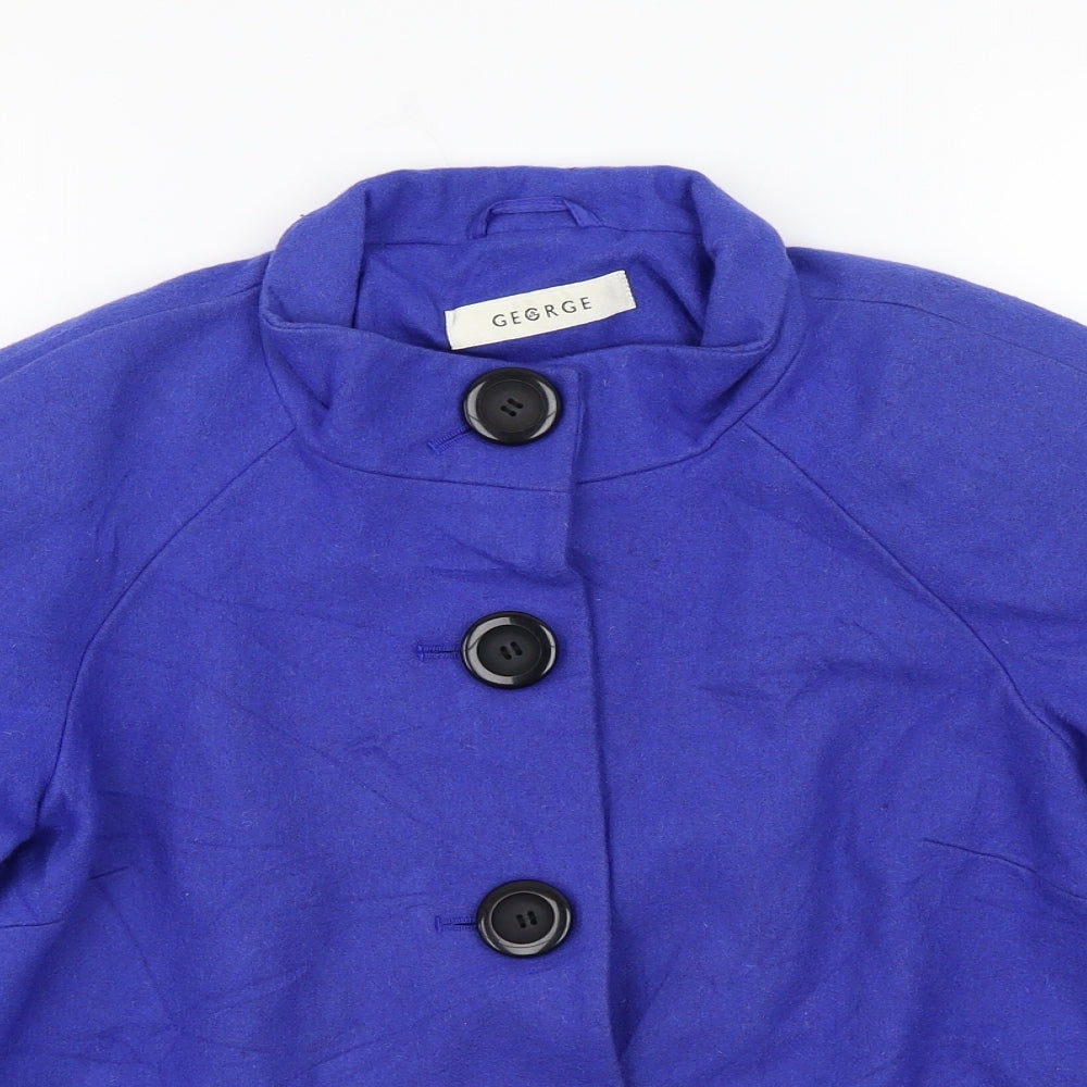 George Womens Blue   Jacket Coat Size 12